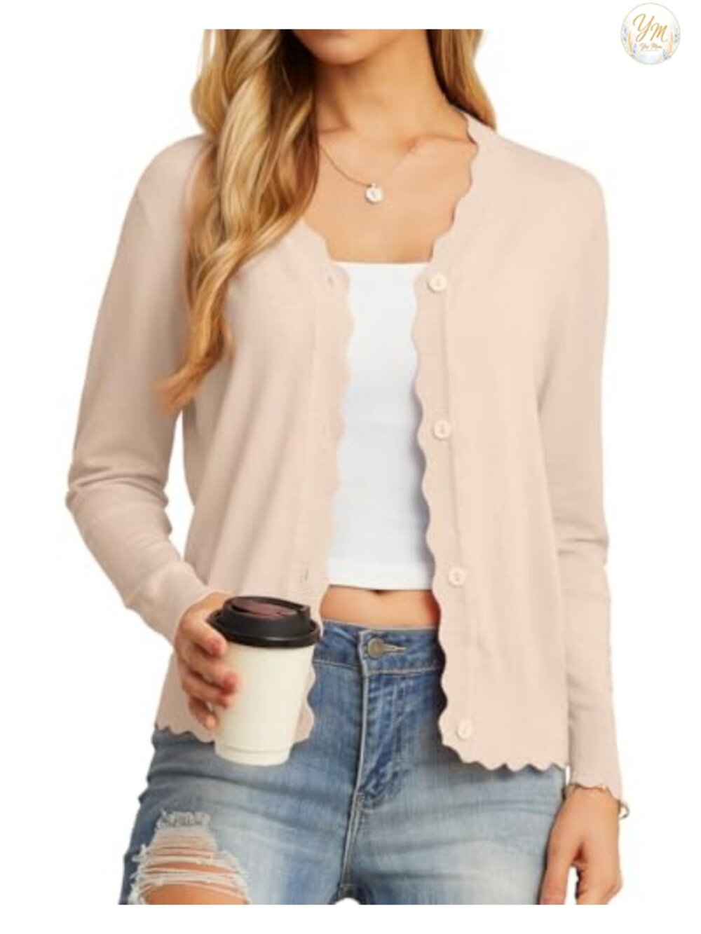 Lightweight Long Sleeve Button Down V-Neck Cardigan Sweater